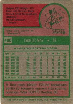 Carlos May  baseball card collectible - Main Image 2