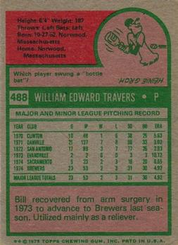 Bill Travers  baseball card collectible - Main Image 2