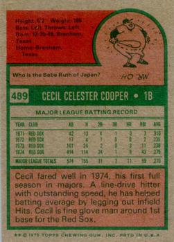 Cecil Cooper  baseball card collectible - Main Image 2