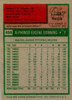 Al Downing  baseball card collectible - Main Image 2