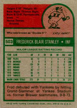 Fred Stanley  baseball card collectible - Main Image 2