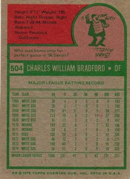 Buddy Bradford  baseball card collectible - Main Image 2