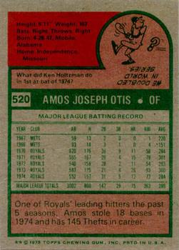 Amos Otis  baseball card collectible - Main Image 2