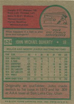 John Doherty  baseball card collectible - Main Image 2