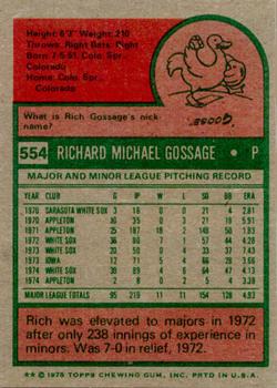 Rich Gossage  baseball card collectible - Main Image 2