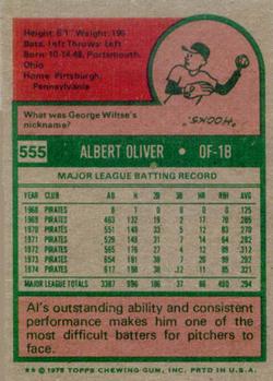 Al Oliver  baseball card collectible - Main Image 2