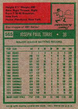 Joe Torre  baseball card collectible - Main Image 2