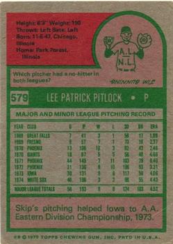 Skip Pitlock  baseball card collectible - Main Image 2
