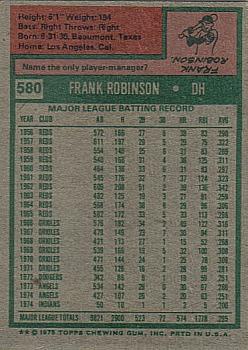 Frank Robinson  baseball card collectible - Main Image 2