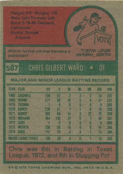 Chris Ward  baseball card collectible - Main Image 2