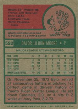 Balor Moore  baseball card collectible - Main Image 2
