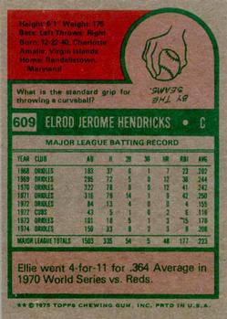 Ellie Hendricks  baseball card collectible - Main Image 2