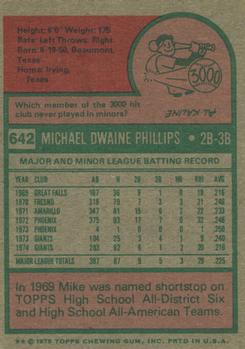 Mike Phillips  baseball card collectible - Main Image 2