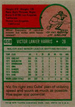 Vic Harris  baseball card collectible - Main Image 2