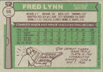 Fred Lynn  baseball card collectible - Main Image 2