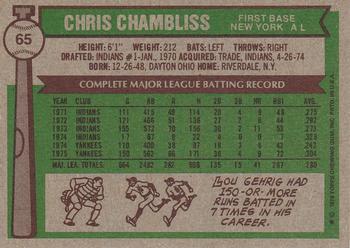 Chris Chambliss  baseball card collectible - Main Image 2