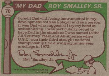 Roy Smalley / Roy Smalley, Jr.  baseball card collectible - Main Image 2