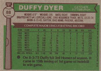 Duffy Dyer  baseball card collectible - Main Image 2