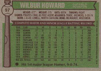 Wilbur Howard  baseball card collectible - Main Image 2