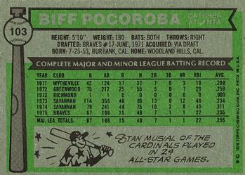 Biff Pocoroba  baseball card collectible - Main Image 2