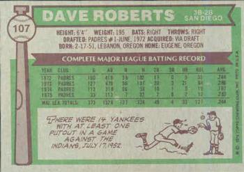 Dave Roberts  baseball card collectible - Main Image 2