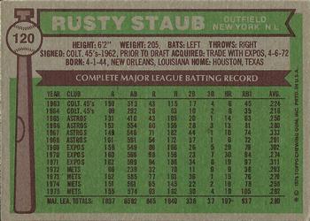 Rusty Staub  baseball card collectible - Main Image 2