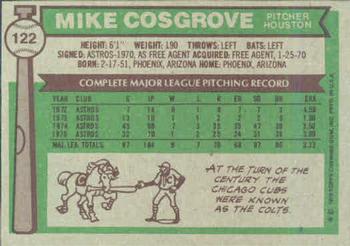 Mike Cosgrove  baseball card collectible - Main Image 2