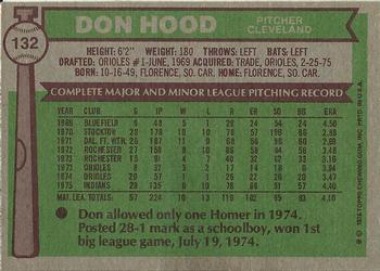 Don Hood  baseball card collectible - Main Image 2