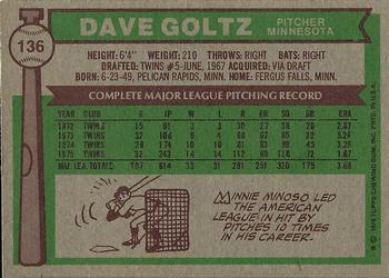 Dave Goltz  baseball card collectible - Main Image 2