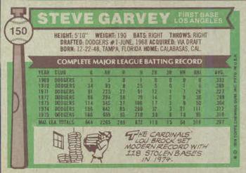 Steve Garvey  baseball card collectible - Main Image 2