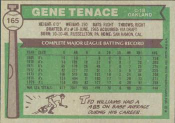Gene Tenace  baseball card collectible - Main Image 2