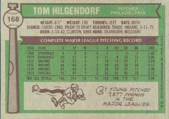 Tom Hilgendorf  baseball card collectible - Main Image 2