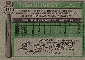 Tom Buskey  baseball card collectible - Main Image 2