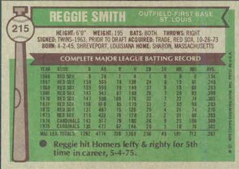 Reggie Smith  baseball card collectible - Main Image 2