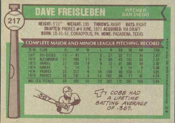 Dave Freisleben  baseball card collectible - Main Image 2