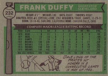 Frank Duffy  baseball card collectible - Main Image 2