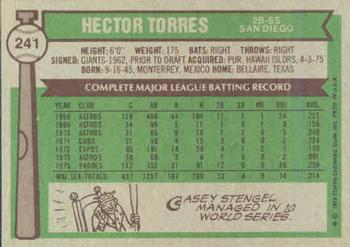 Hector Torres  baseball card collectible - Main Image 2