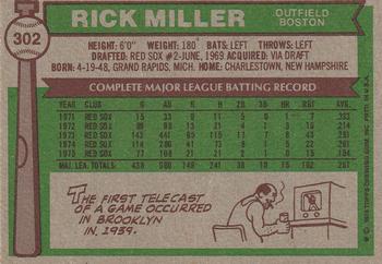 Rick Miller  baseball card collectible - Main Image 2