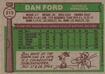 Dan Ford  baseball card collectible - Main Image 2