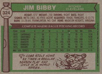 Jim Bibby  baseball card collectible - Main Image 2