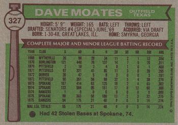 Dave Moates  baseball card collectible - Main Image 2