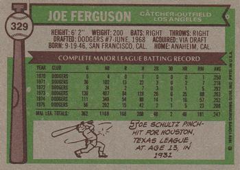 Joe Ferguson  baseball card collectible - Main Image 2