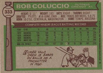 Bob Coluccio  baseball card collectible - Main Image 2