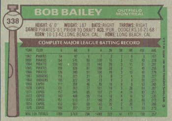 Bob Bailey  baseball card collectible - Main Image 2