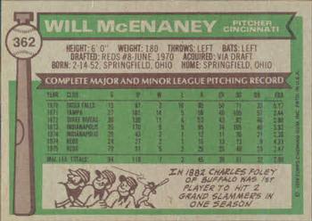 Will McEnaney  baseball card collectible - Main Image 2