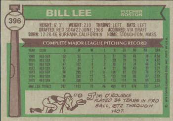 Bill Lee  baseball card collectible - Main Image 2