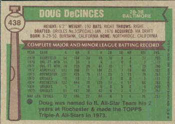 Doug DeCinces  baseball card collectible - Main Image 2