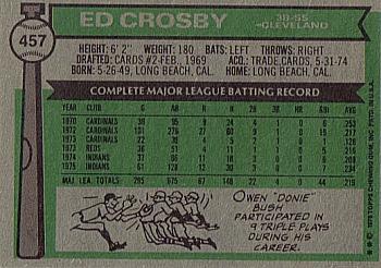 Ed Crosby  baseball card collectible - Main Image 2