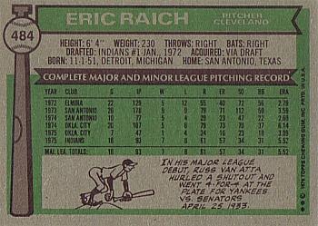 Eric Raich  baseball card collectible - Main Image 2