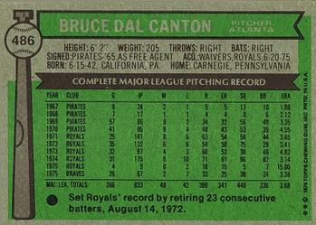 Bruce Dal Canton  baseball card collectible - Main Image 2